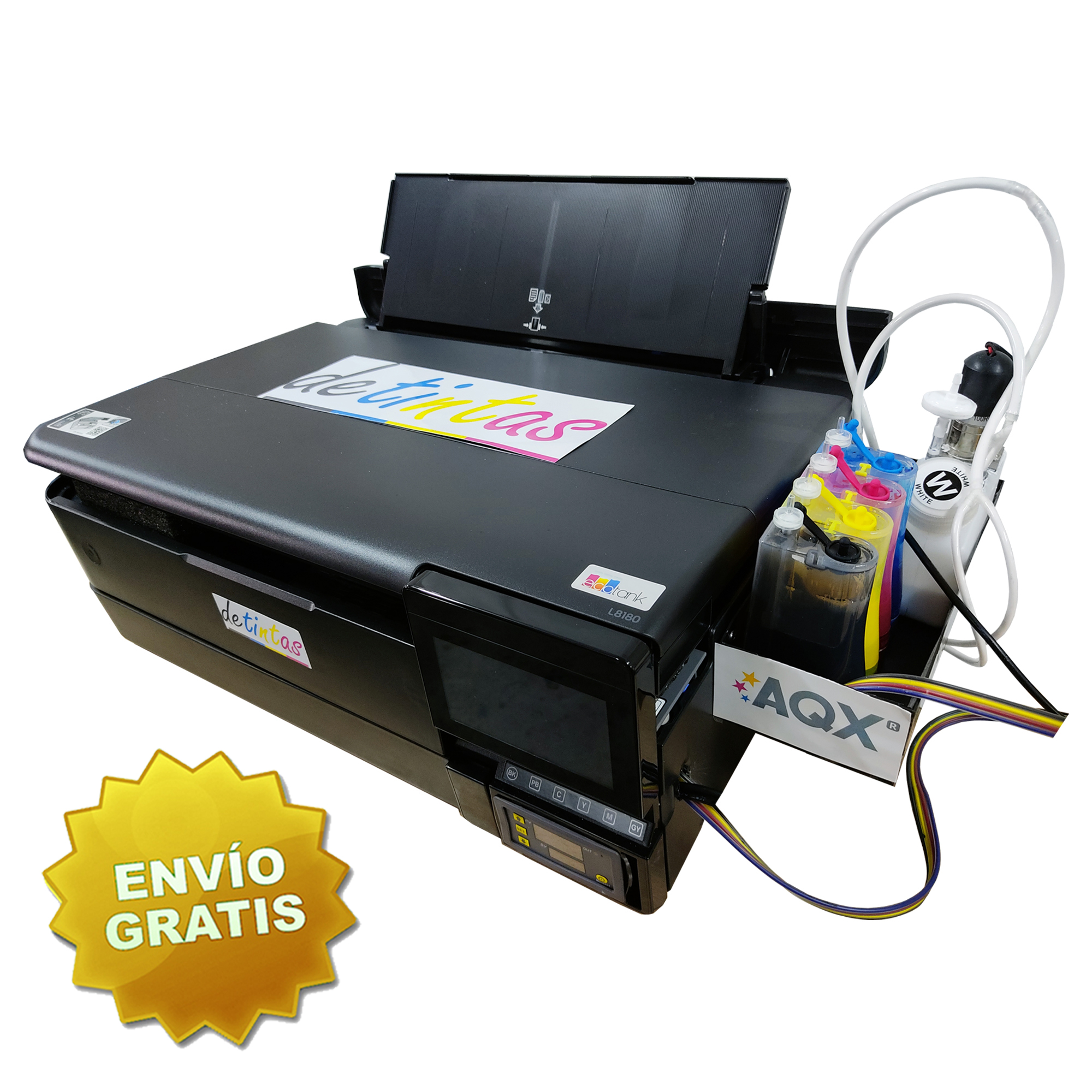 Impresora Multifuncion Epson A3 L8180 Para DTF + Sistema de recirculacion  DTF + AcroRip Oficial + Insumos DTF | Epson