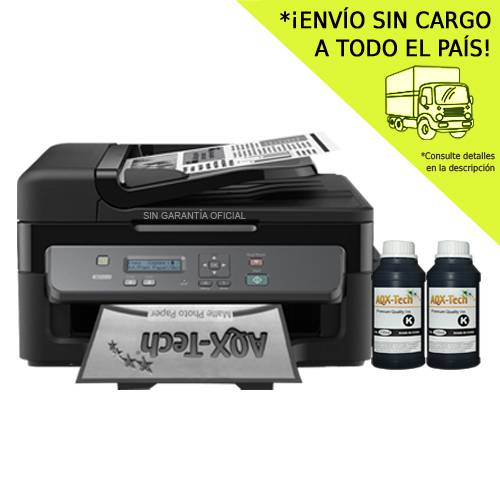 Impresora Epson Monocromo Multifuncion M205 Feeder Scanner Bandeja Alim  Sist Cont Orig + 500ml AQX-Tech Premium | Epson