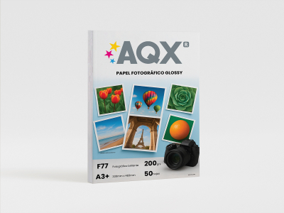 Papel Fotografico Glossy Brillante A3+ 200grs por 50 Hojas AQX F77
