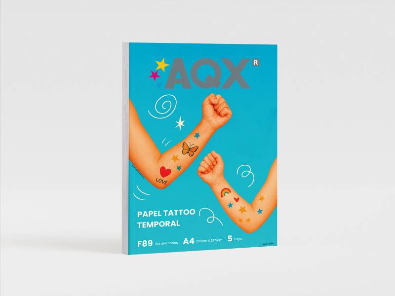 Papel Tatoo Tatuaje Temporal A4 por 5 Hojas AQX F89