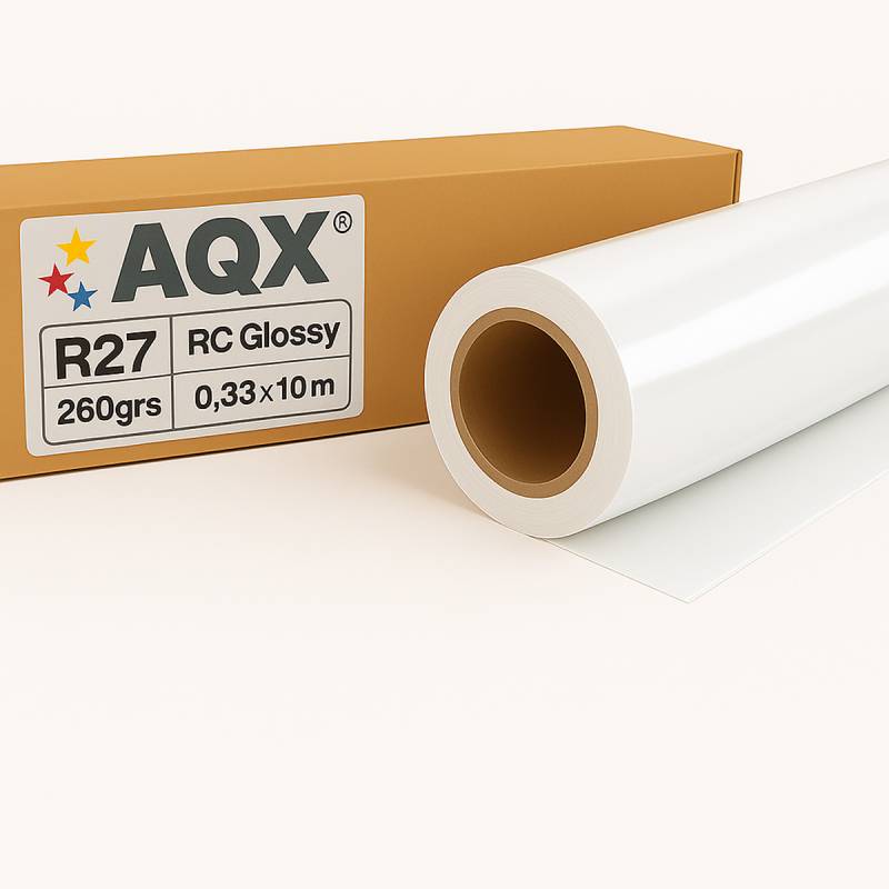 Papel Rollo RC Glossy R27 260grs 0,33x10m