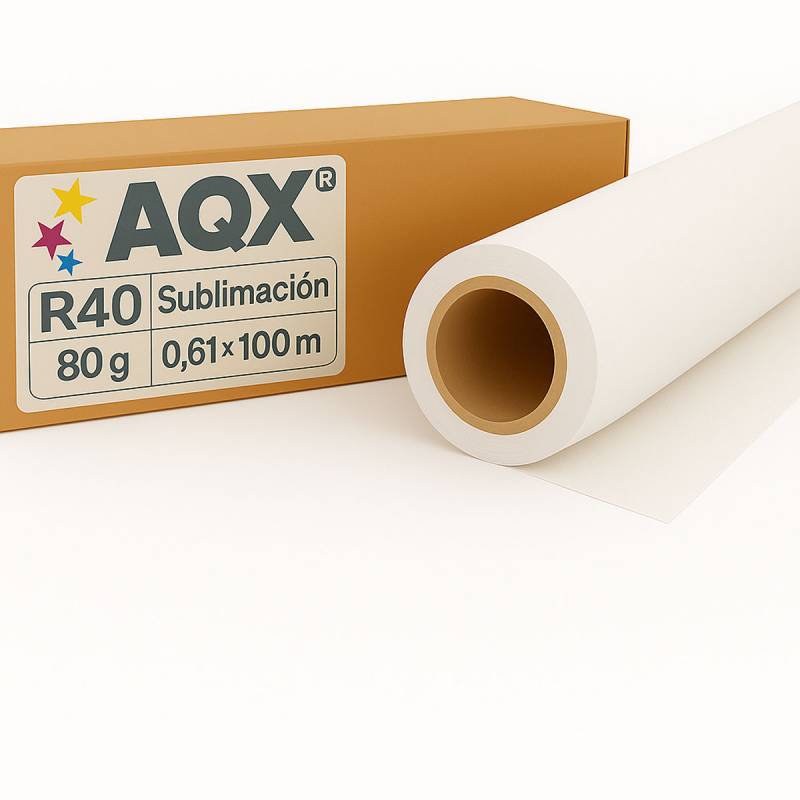 Papel Rollo Sublimacion R40 80grs 0,61x100m