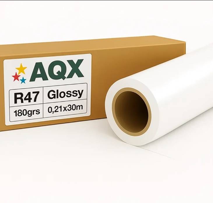 Rollo Fotografico Glossy Brillante 180gr 0,21x30 mts AQX R47