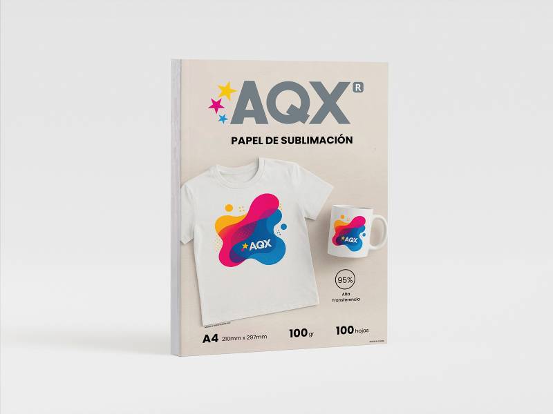 Papel de sublimacion A4 100grs por 100 Hojas AQX SUB