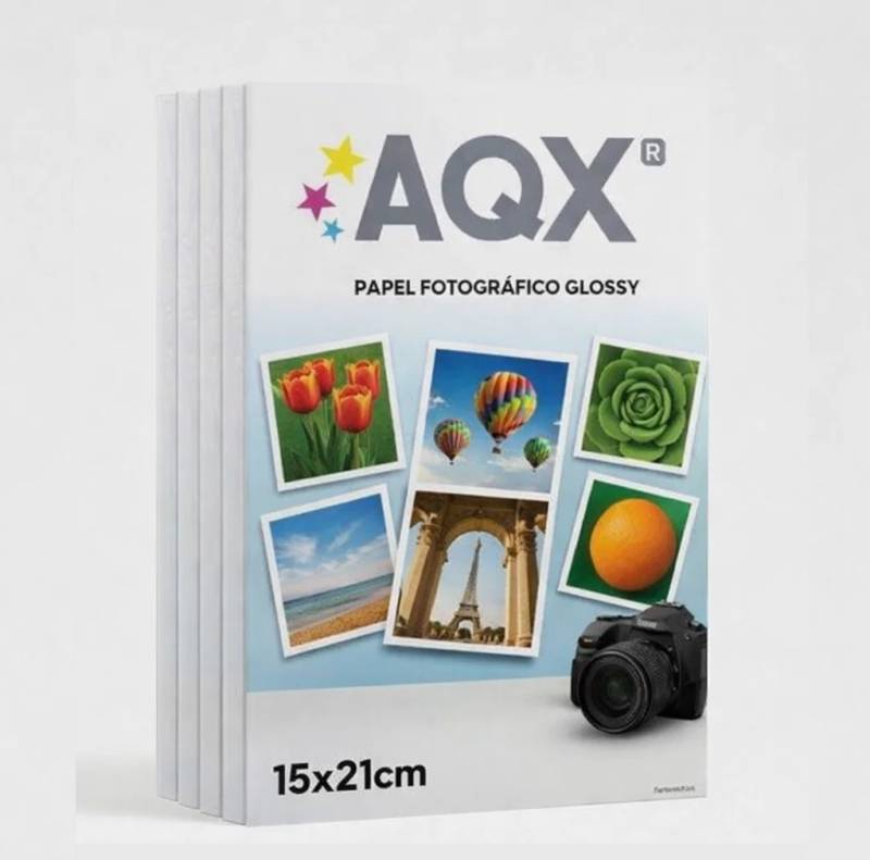 Papel Fotografico Glossy Brillante 15x21 200gr por 100 Hojas AQX F123