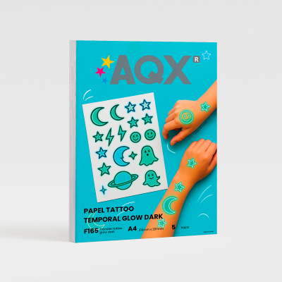 Papel Transfer Tattoo Brillo Oscuridad F165 por 5 hojas A4