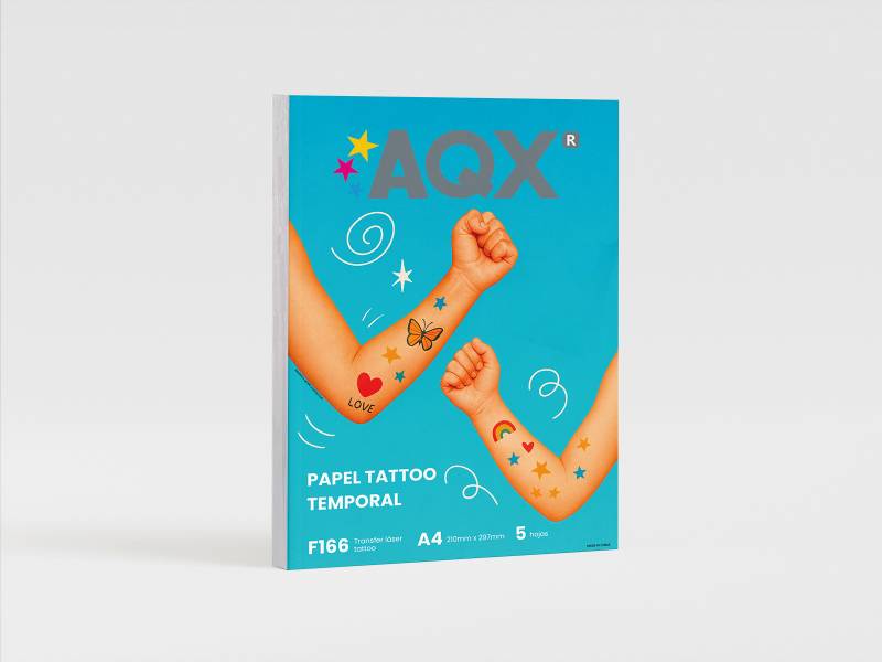 Papel Transfer Laser Tattoo F166 por 5 hojas A4