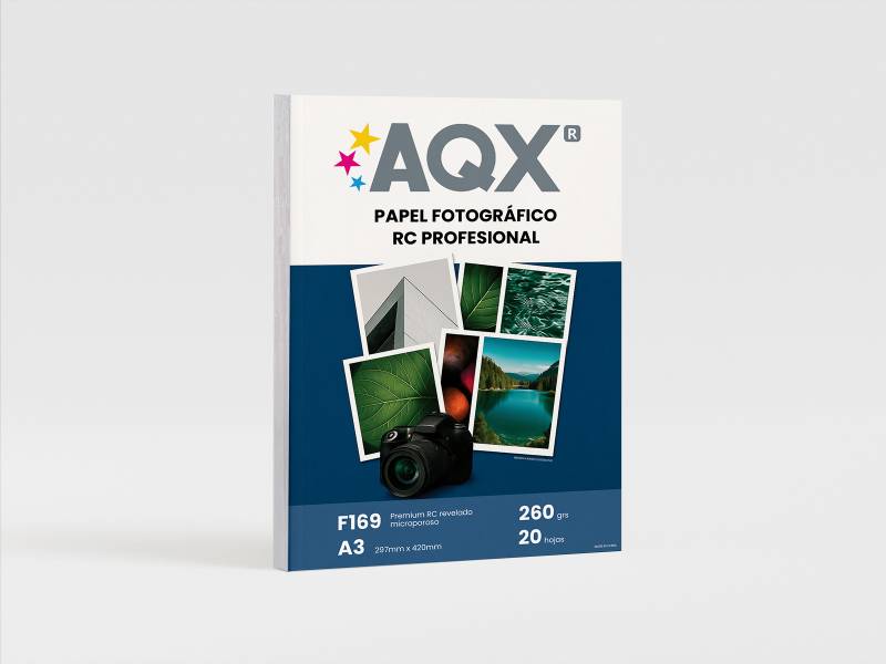Papel Foto Pro RC Glossy Brillante Premium A3 260grs por 20 Hojas AQX F169