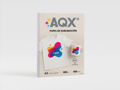 Papel de sublimacion A3 100grs por 100 Hojas AQX SUB02