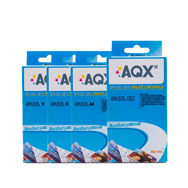 KIT Cartucho AQX P/ HP 564 (1 DE CADA COLOR)