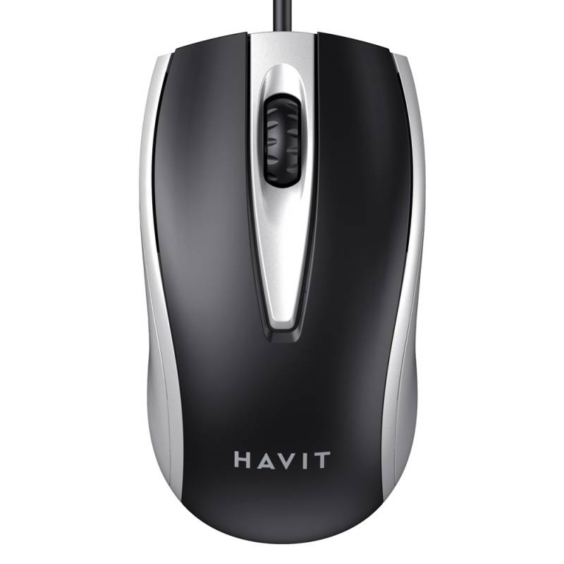 Mouse Optico Havit MS871 Negro y Gris