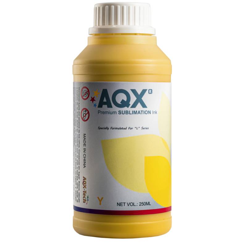 Tinta AQX de Sublimacion por 250ml Amarillo