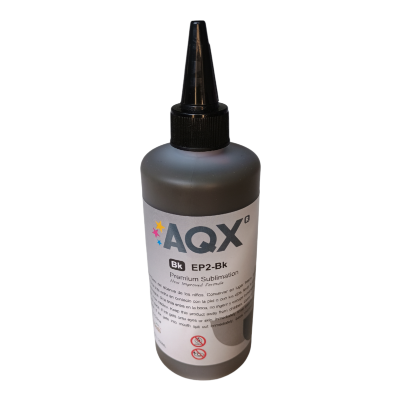 Tinta AQX de Sublimacion por 250ml Negro
