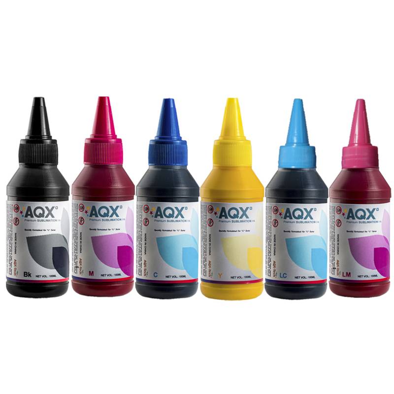 Combo Tinta Sublimacion Premium AQX-Tech por 600 ml (100ml x 6) Cod. EP2