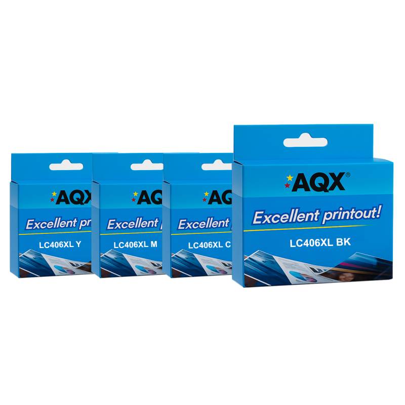 Pack Cartuchos Alternativos XL LC406 AQX para Brother J6955DW