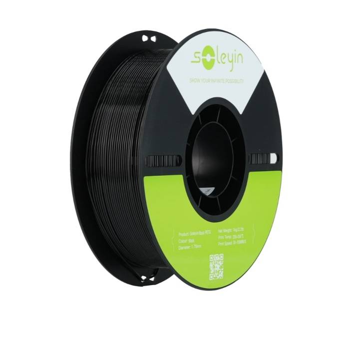 Filamento Soleyin Basic PETG Black 1,75mm 1Kg