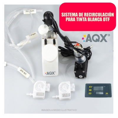 Kit Completo AQX Sistema de recirculacion para tinta Blanca DTF