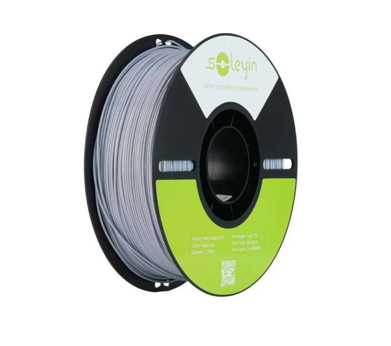 Filamento Soleyin Basic PETG Glacier Grey 1,75mm 1Kg