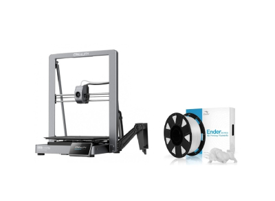 Impresora 3D Creality ENDER-3 V3 PLUS + Filamento Blanco 1kg 1,75mm