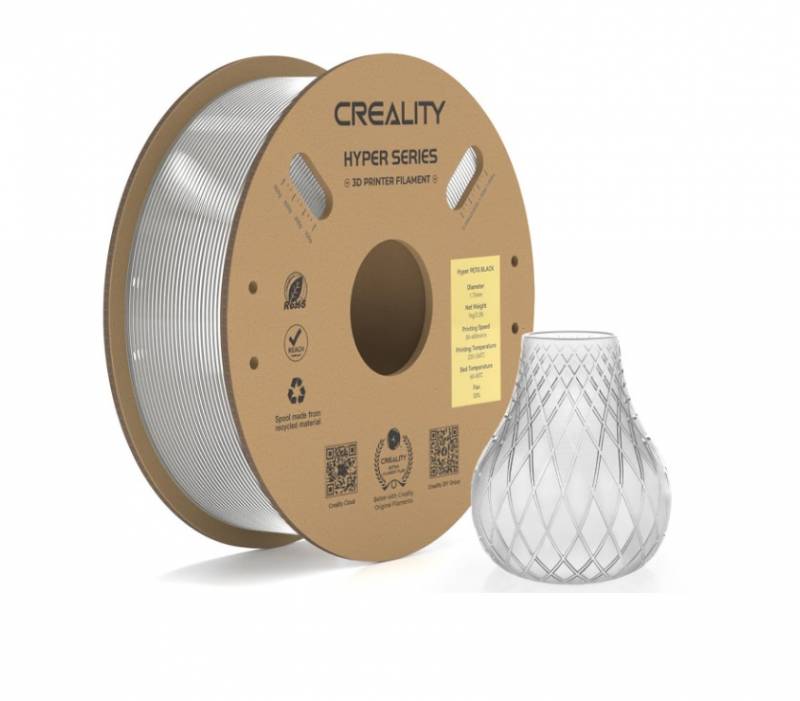 Filamento Creality Hyper-PETG Original Transparente 1,75mm 1Kg
