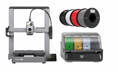 Impresora 3D Creality Hi Combo + Pack Filamentos x 4kg 1,75mm - Blanco, Negro, Azul y Rojo 1kg de Cada Color