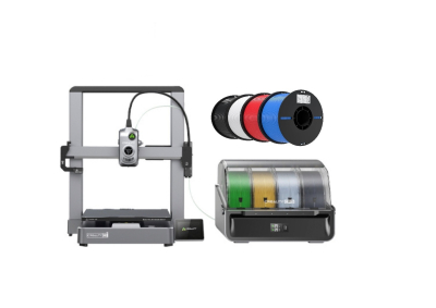 Impresora 3D Creality Hi Combo + Pack Filamentos x 4kg 1,75mm - Blanco, Negro, Azul y Rojo 1kg de Cada Color