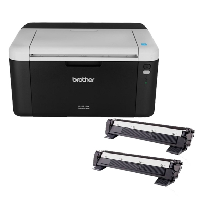 Impresora Laser Brother Wifi HL 1212 + 2 Toners AQX-TECH