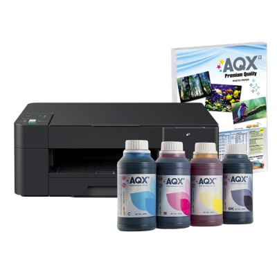 Impresora Multifuncion Brother T420 Sistema continuo + 1 Litro Tinta AQX