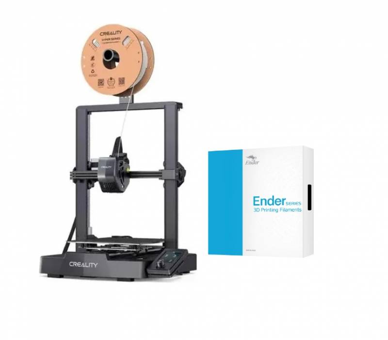 Impresora 3D Creality ENDER-3 V3 SE + Filamento Rojo 1kg 1,75mm