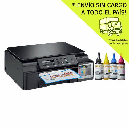 Impresora Multifuncion Brother T310 / T300 Sist Cont Orig + 400 ML AQX  Sublimacion | Brother