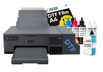 Impresora DTF-PRO8050 A4 AQX + 1,5L Tintas + 50 Pet Film + 100ml Cleaner + 100ml Líquido Hidratante