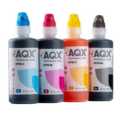 Combo Tinta Fotografica Profesional AQX para Epson x 1 Litro Con Pico Llave Especial