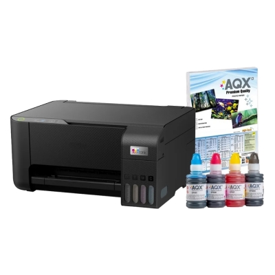 Impresora Epson L3210 Multifuncion Ecotank + Tinta Aqx Alternativa 400ml