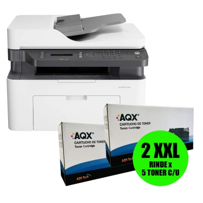 Impresora Laser HP M137FNW Multifuncion + 2 Toner AQX 105a SIN CHIP