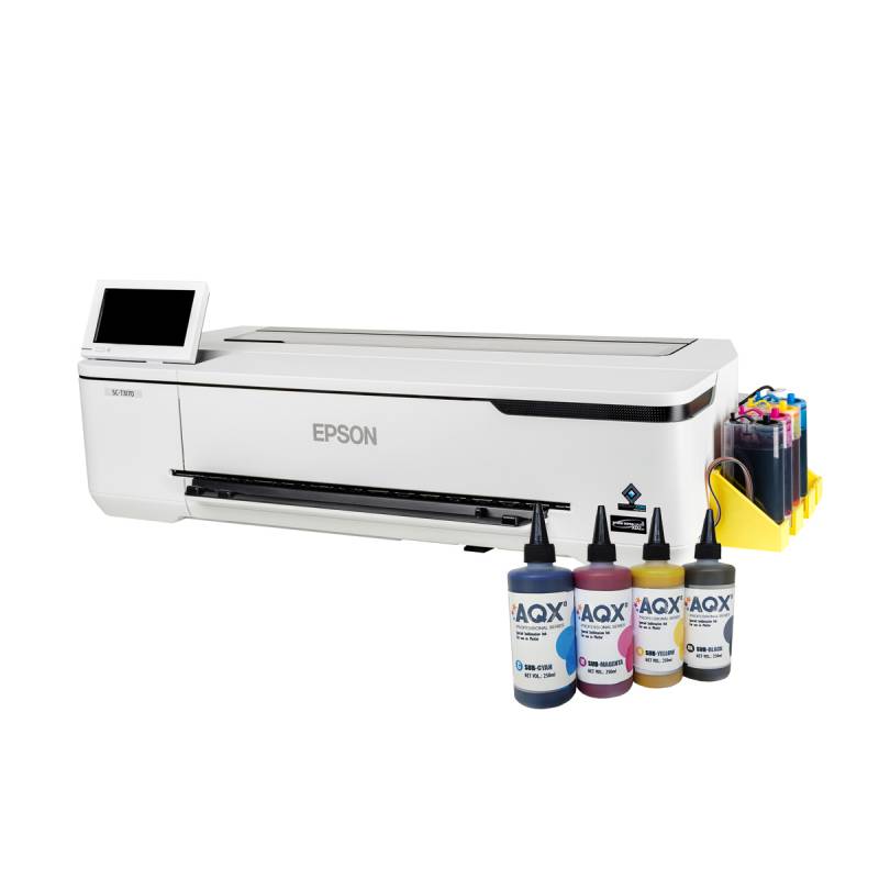 Impresora Plotter Epson T3170 + Sistema Continuo Aqx + Tinta Aqx Sublimacion