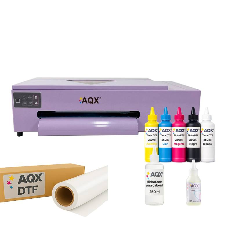 Impresora DTFL8050R A3 + 1,5L Tintas + 50 Pet Film + 250ml Cleaner + 250ml Líquido Hidratante