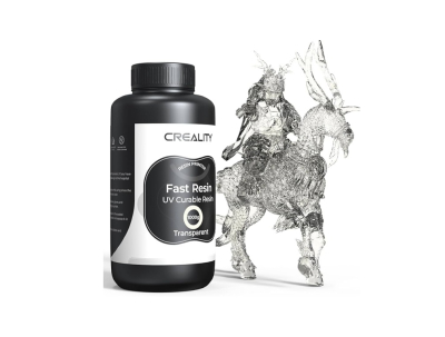 Resina Fast UV Creality p/Imp 3D por 1KG Color Transparente