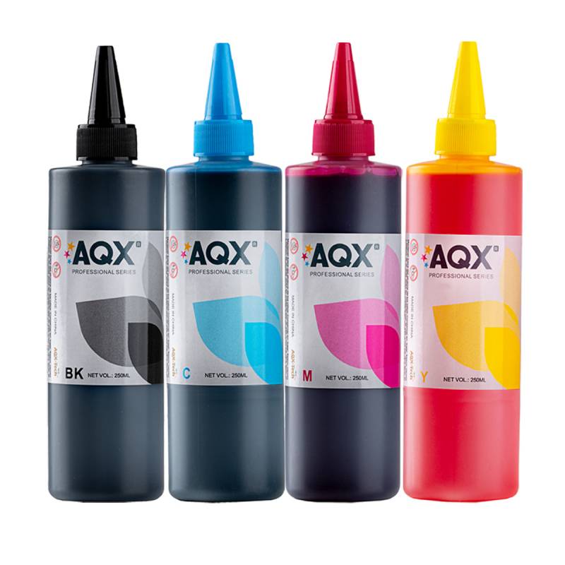 COMBO TINTA AQX PARA PLOTTER EPSON 1 LITRO (250ML x4) COD. LE (1 DE CADA COLOR)