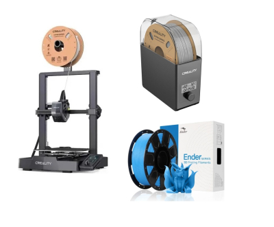 Combo Impresora 3D Creality ENDER-3 V3 SE + Secadora de Filamento Creality Dry Box 2.0 + Filamento Azul x1kg