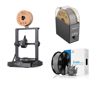 Combo Impresora 3D Creality ENDER-3 V3 SE + Secadora de Filamento Creality Dry Box 2.0 + Filamento Gris x1kg
