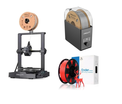 Combo Impresora 3D Creality ENDER-3 V3 SE + Secadora de Filamento Creality Dry Box 2.0 + Filamento Rojo x1kg