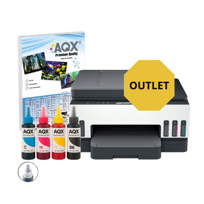 Impresora Multifuncion HP Smart Tank 750 WIFI + 400ml Tinta Aqx OUTLET