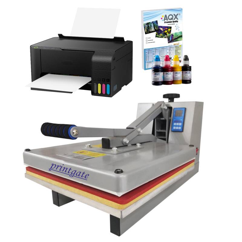 Estampadora 38x38 CM Printgate EST-07 + Impresora L3210 + KIT SUBLIMACION