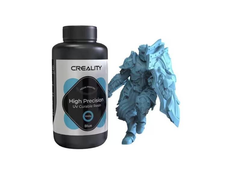 Resina Curado UV LCD 8K de Alta Precision Creality p/Imp 3D por 1KG Color Azul