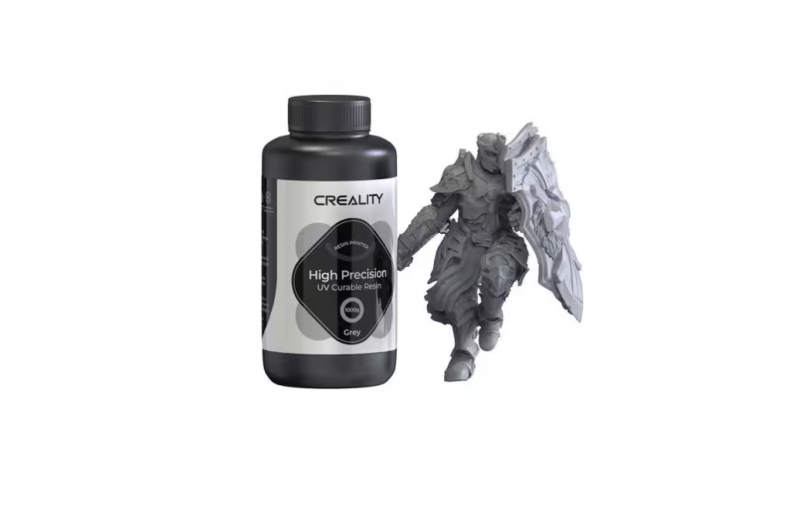 Resina Curado UV LCD 8K de Alta Precision Creality p/Imp 3D por 1KG Color Gris