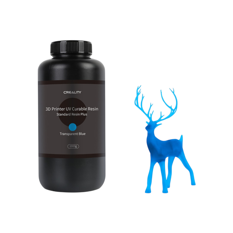 Resina Standard PLUS Creality 3D por 1 KG Azul Transparente